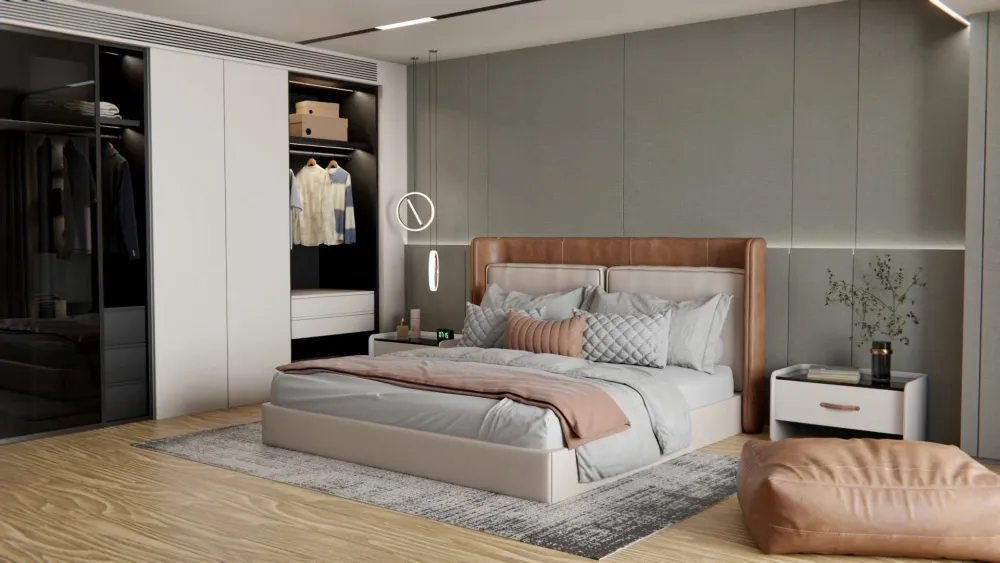 Silver & Brown Lined