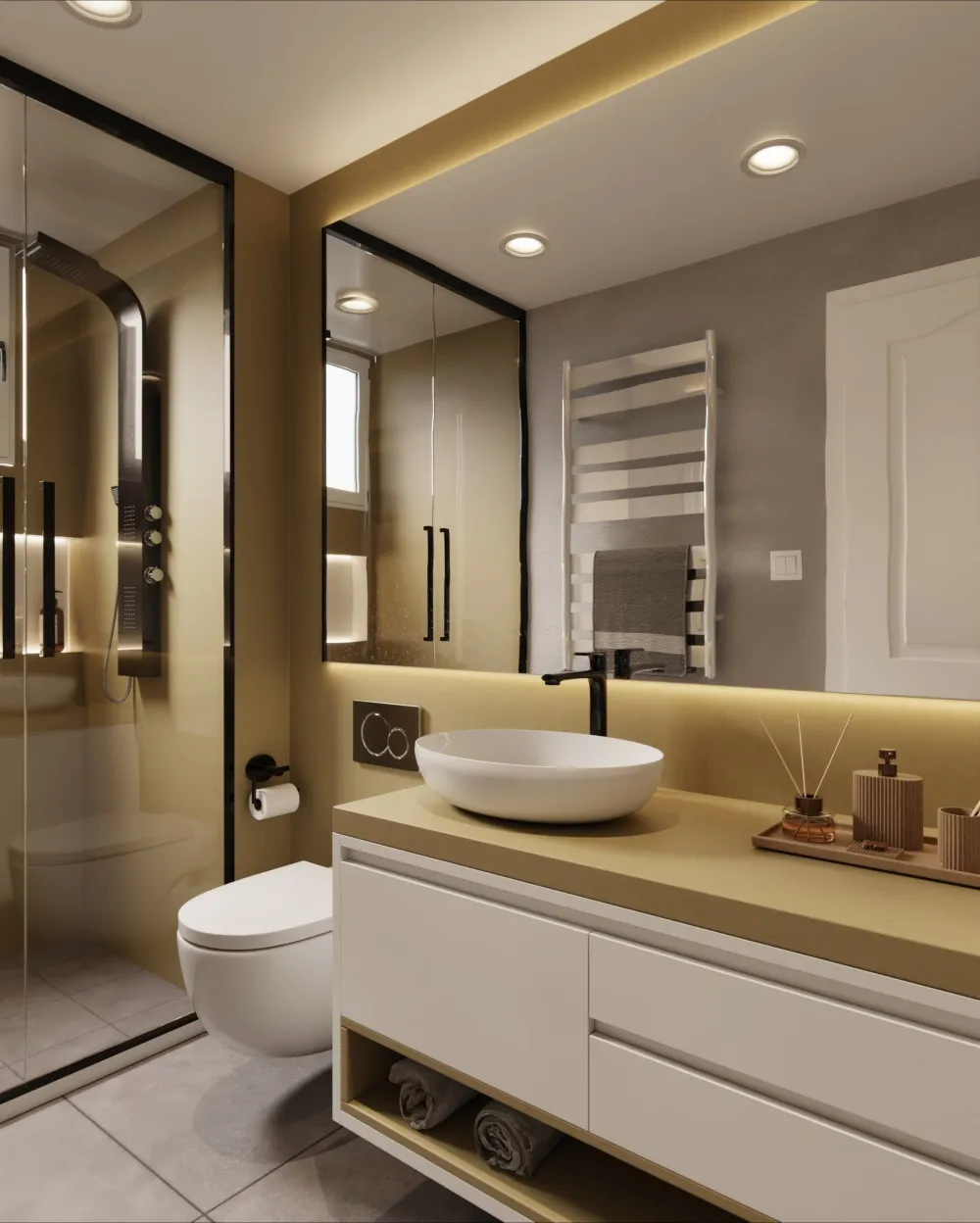 PVC Free - Cream Golden Oak