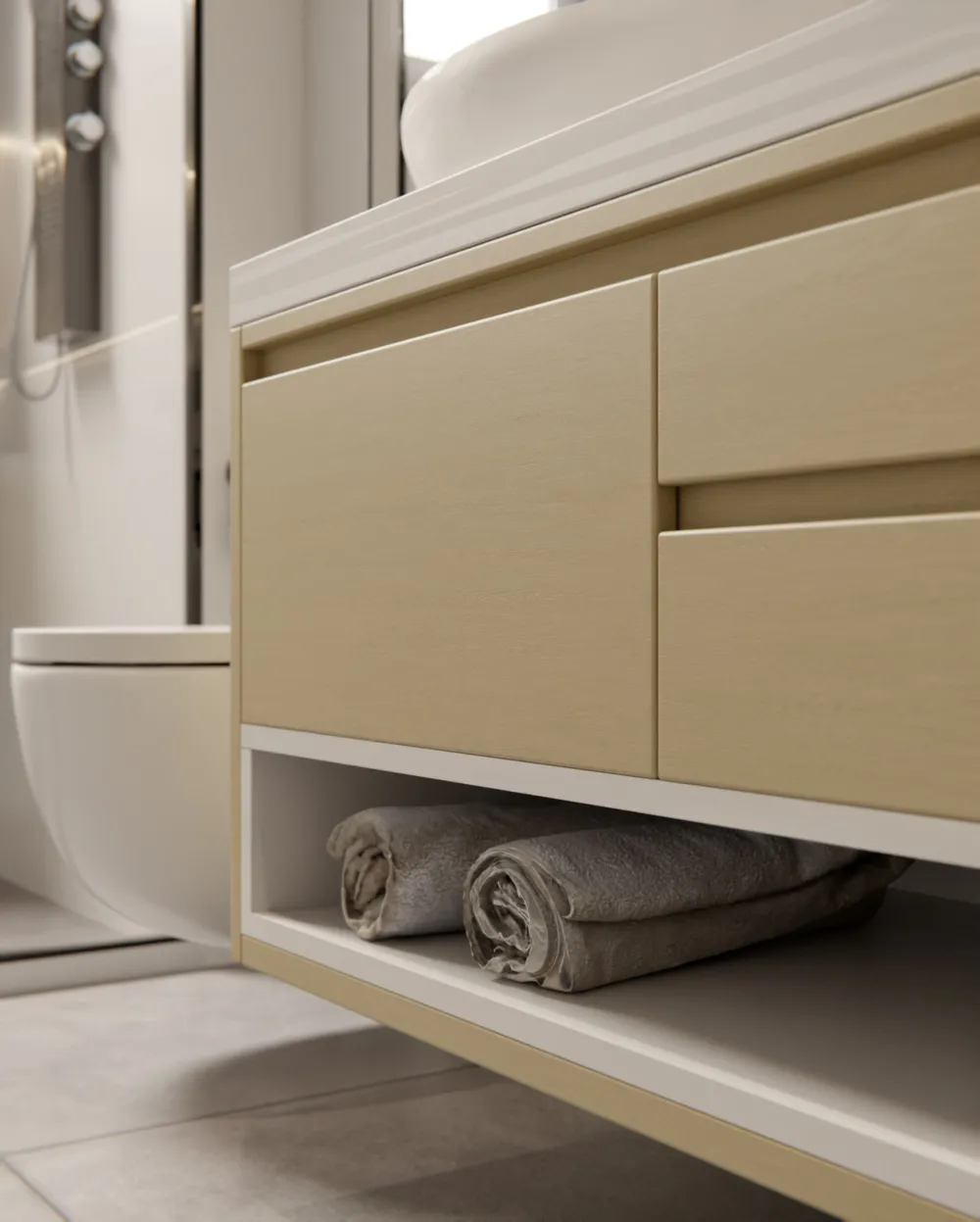 PVC Free - Cream Golden Oak